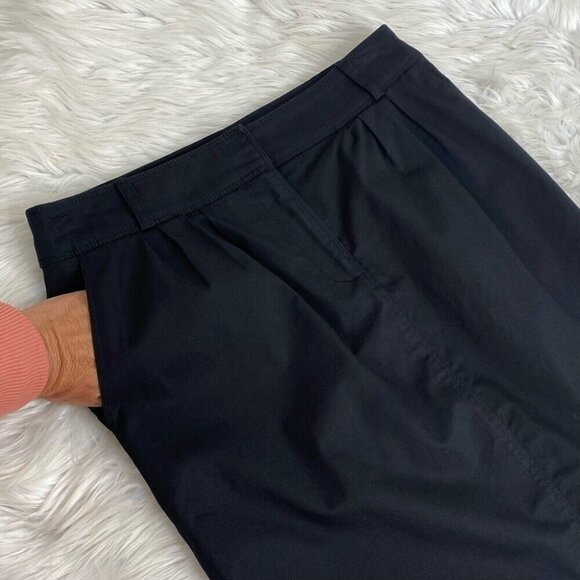 Burberry London Women's Black Minimalist Straight‎ Boss Career Skirt IT 38/W29 - Picture 7 of 13